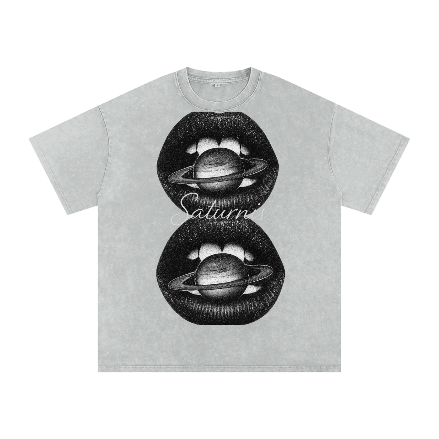 Y2K Graphic Lip Print double tee