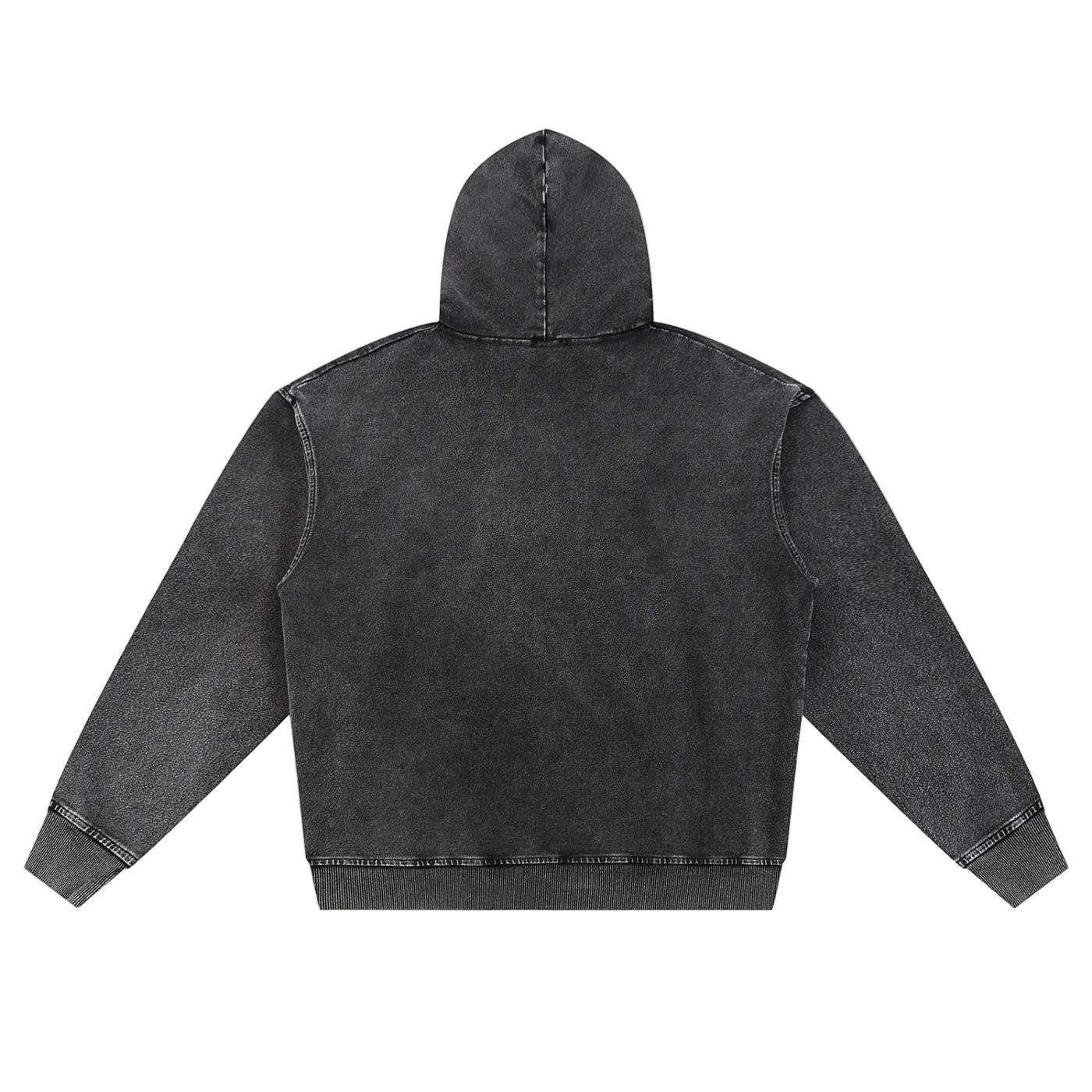 snow wash '17 oversized zip up hoodie